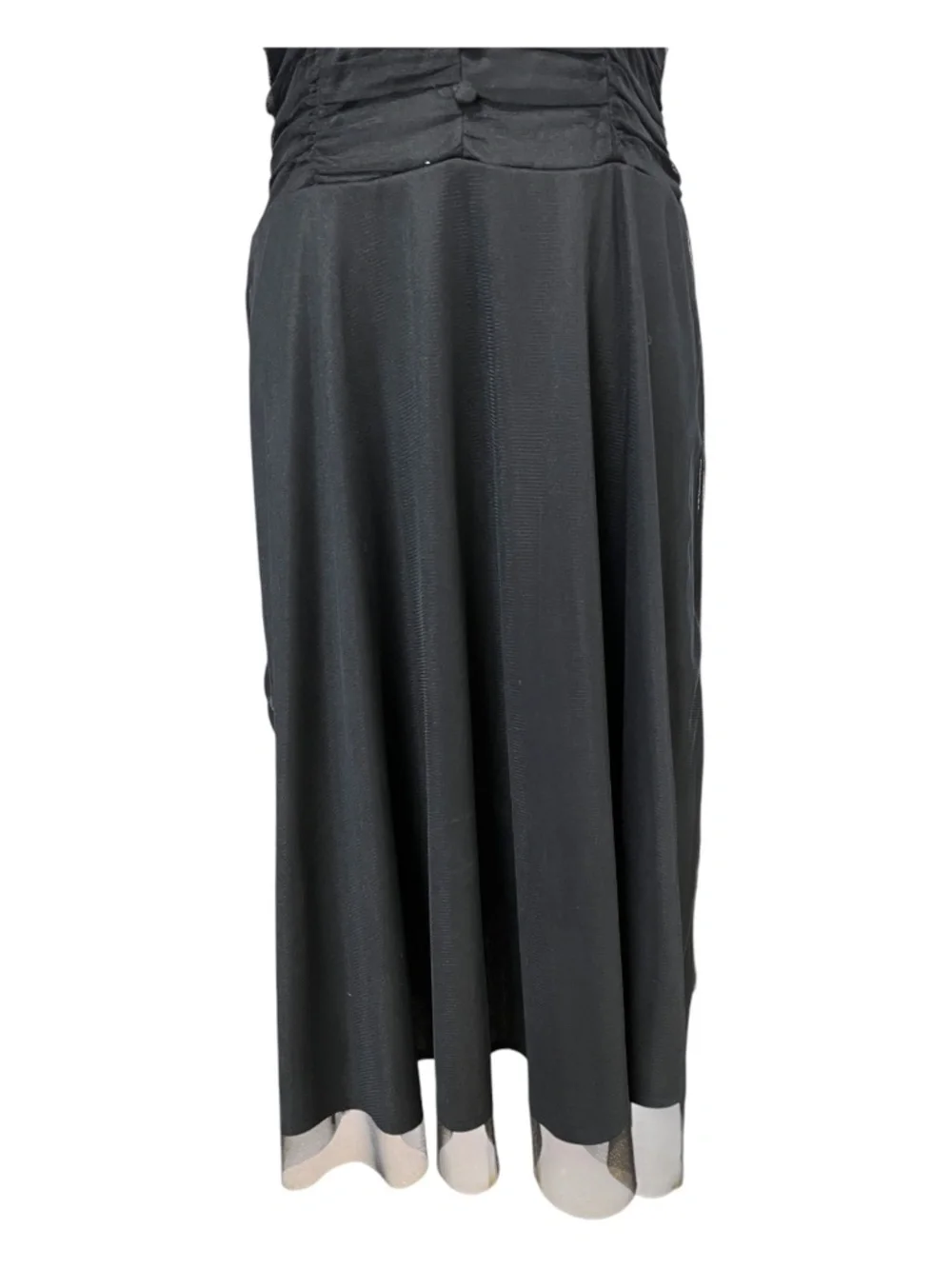 EUC Vintage Coldwater Creek Black Lace Fit & Flare Midi Dress | Size 10P